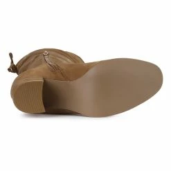 Allegra K Women's Round Toe Chunky Heel Over The Knee High Boots Shoes