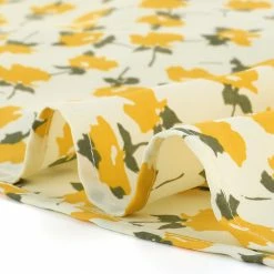 Allegra K Women‘s Square Neck Ruffled Sleeves Pleated Front Floral Printed Dress