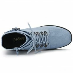 Allegra K Women's Zip Chunky Heel Platform Ankle Combat Boots Shoes 34 Allegra K Women's Zip Chunky Heel Platform Ankle Combat Boots Shoes