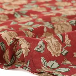 Allegra K Long Sleeve Ruffle Collar Button Down Floral Shirt