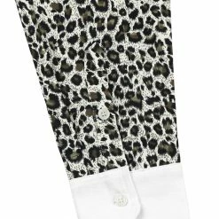 Allegra K Tops Men Vintage Leopard Print Button Down Long Sleeve Cotton Casual Shirt