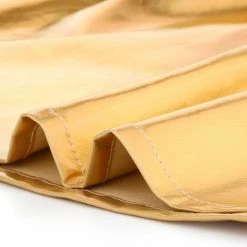 Allegra K Women's Metallic Shiny Glitter Sparkly Zipper A-Line Holographic Full Skirts