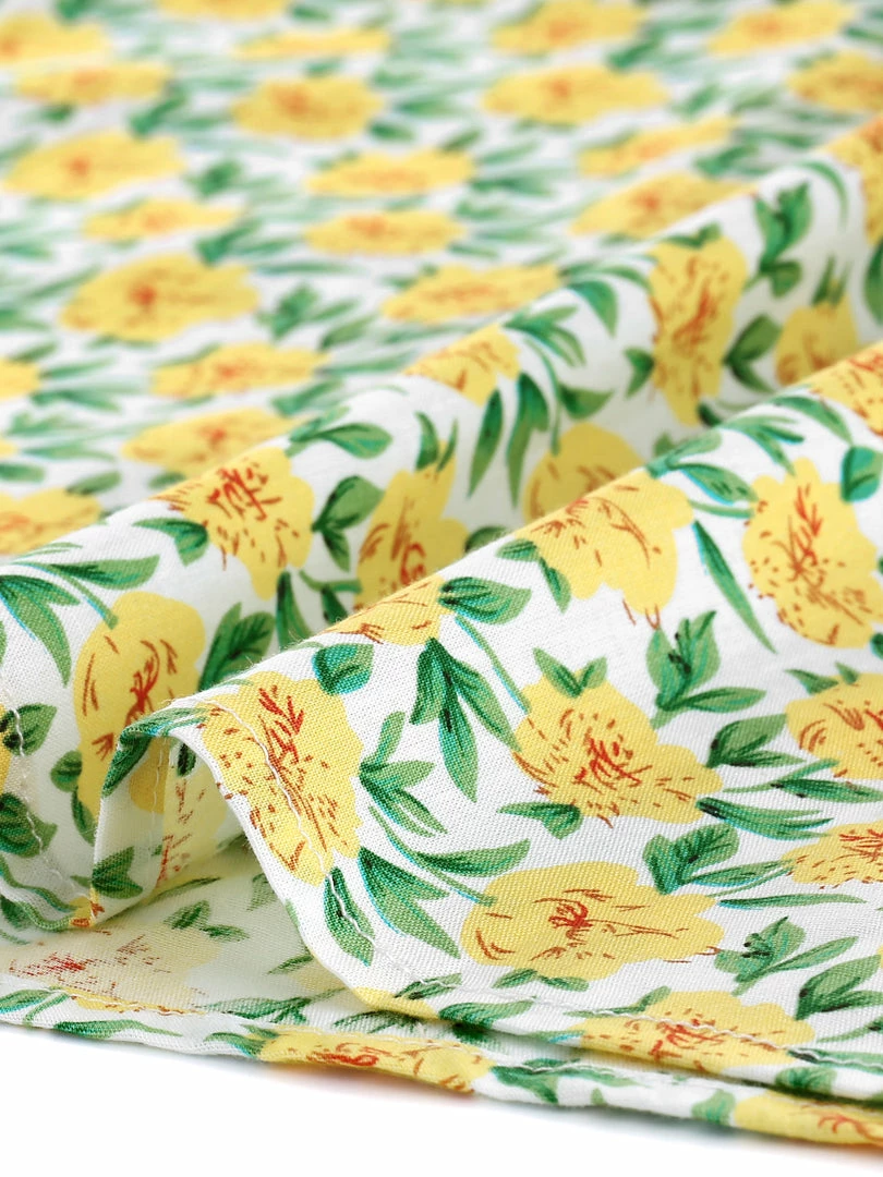 Allegra K Women's Floral Sweetheart Neck Ruffle Short Sleeves Blouse Top 9 Allegra K Women's Floral Sweetheart Neck Ruffle Short Sleeves Blouse Top