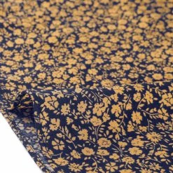 Allegra K Floral Long Sleeve Mock Neck Tie Waist Dress