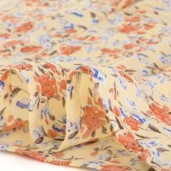 Allegra K Women's Floral Flare Cap Sleeve Blouse Ruffle V Neck Blouses Summer Tops Shirt