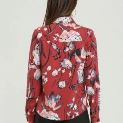 Allegra K Women's Floral Button Down Long Sleeves Tie Neck Work Office Shirt Blouse 30 Allegra K Women's Floral Button Down Long Sleeves Tie Neck Work Office Shirt Blouse