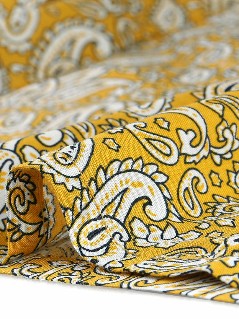 Allegra K Women's Boho High Split Elastic Waist Tassel Drawstring Printed Wide Leg Pants 14 Allegra K Women's Boho High Split Elastic Waist Tassel Drawstring Printed Wide Leg Pants