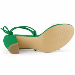 Allegra K Women's Clear Strap Block Heel Lace Up Heels Sandals Shoes 36 Allegra K Women's Clear Strap Block Heel Lace Up Heels Sandals Shoes