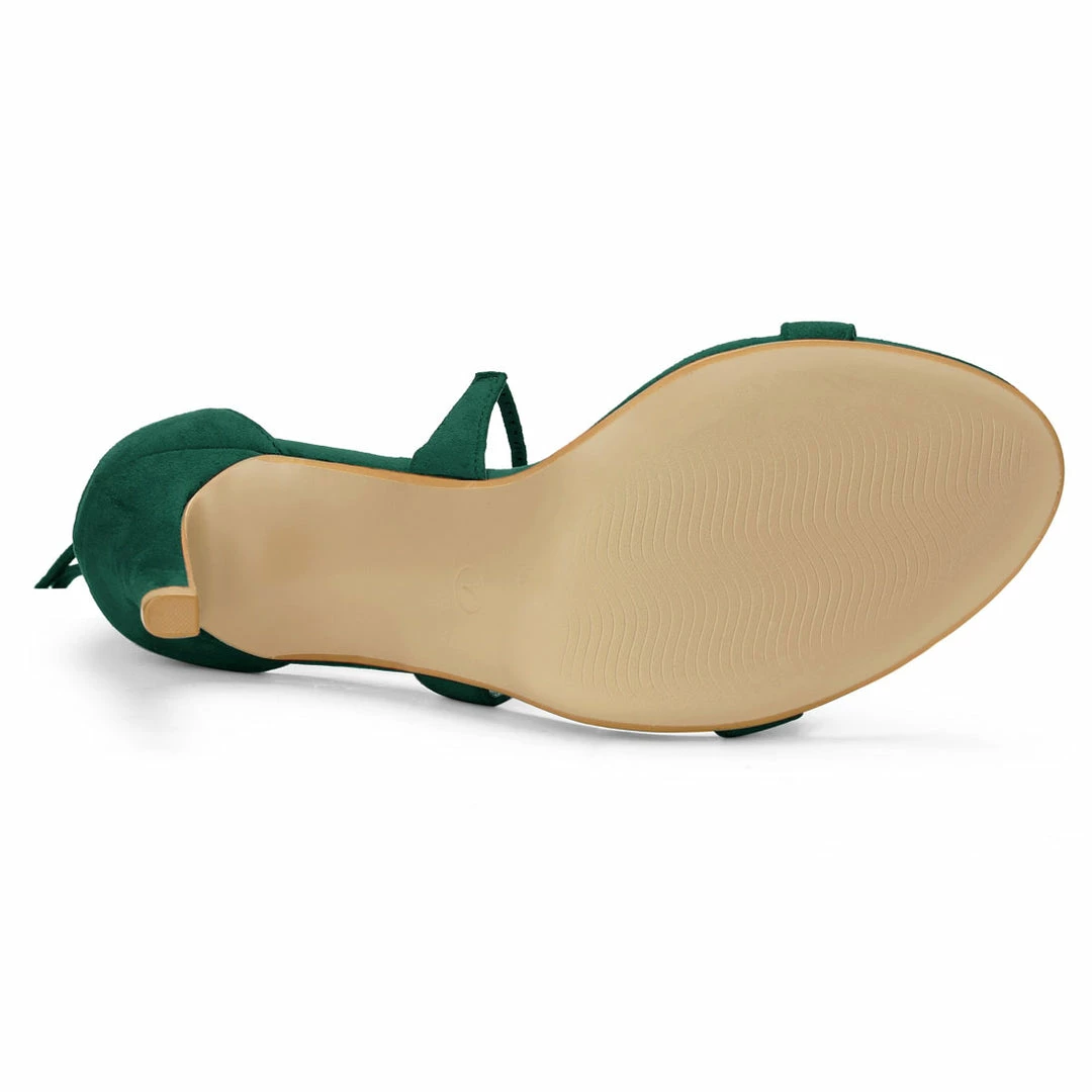 Allegra K Women Open Toe Stiletto High Heel Lace-Up Sandals Shoes 25 Allegra K Women Open Toe Stiletto High Heel Lace-Up Sandals Shoes