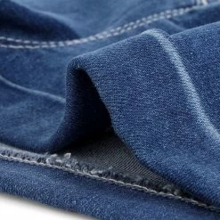 Allegra K Women's Mid Rise Rolled Hem Stretchy Denim Jean Shorts