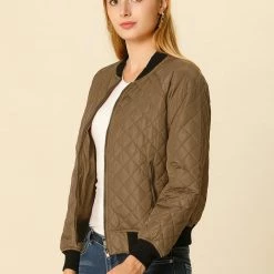 Allegra K Skyliner Down Bomber Jacket