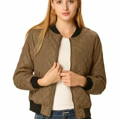 Allegra K Skyliner Down Bomber Jacket