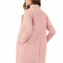 Allegra K Double Breasted Notched Lapel Coat With Raglan Sleeves 109 Allegra K Double Breasted Notched Lapel Coat With Raglan Sleeves