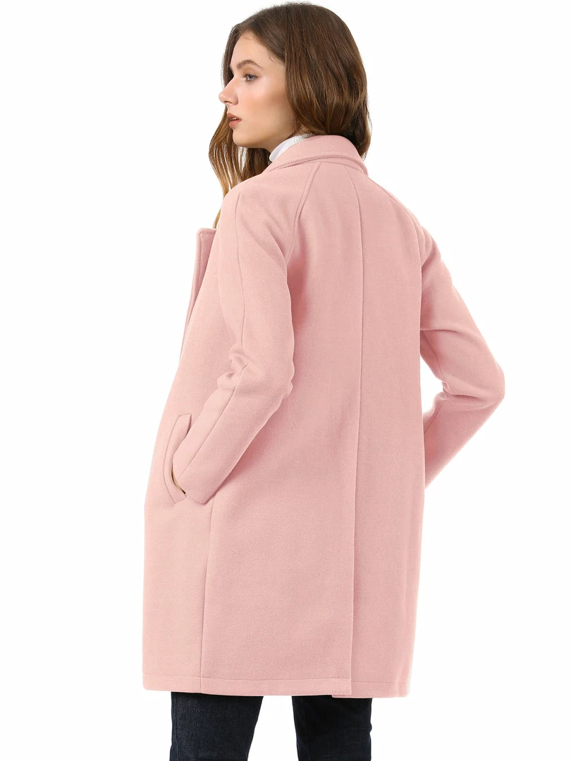 Allegra K Double Breasted Notched Lapel Coat With Raglan Sleeves 28 Allegra K Double Breasted Notched Lapel Coat With Raglan Sleeves