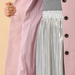 Allegra K Women's Peter Pan Collar Single Breasted Overcoat Winter Long Coat 51 Allegra K Women's Peter Pan Collar Single Breasted Overcoat Winter Long Coat