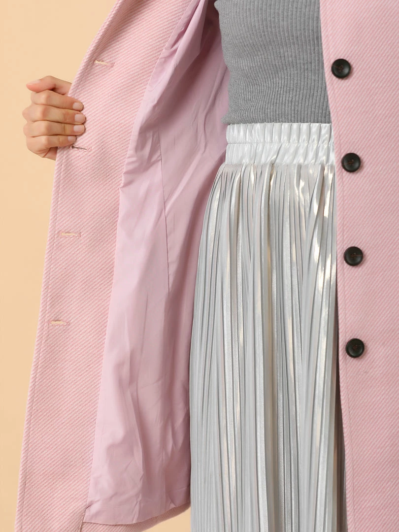 Allegra K Women's Peter Pan Collar Single Breasted Overcoat Winter Long Coat 15 Allegra K Women's Peter Pan Collar Single Breasted Overcoat Winter Long Coat