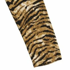 Allegra K Men's Vintage Leopard Printed Top Lightweight Slim Fit Long Sleeves Pullover T Shirt