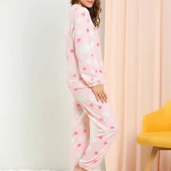 Allegra K Winter Flannel Pajama Sets For Women Cute Printed Long Sleeve Nightwear Top And Pants Loungewear Soft Sleepwears 73 Allegra K Winter Flannel Pajama Sets For Women Cute Printed Long Sleeve Nightwear Top And Pants Loungewear Soft Sleepwears