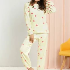 Allegra K Winter Flannel Pajama Sets For Women Cute Printed Long Sleeve Nightwear Top And Pants Loungewear Soft Sleepwears 60 Allegra K Winter Flannel Pajama Sets For Women Cute Printed Long Sleeve Nightwear Top And Pants Loungewear Soft Sleepwears