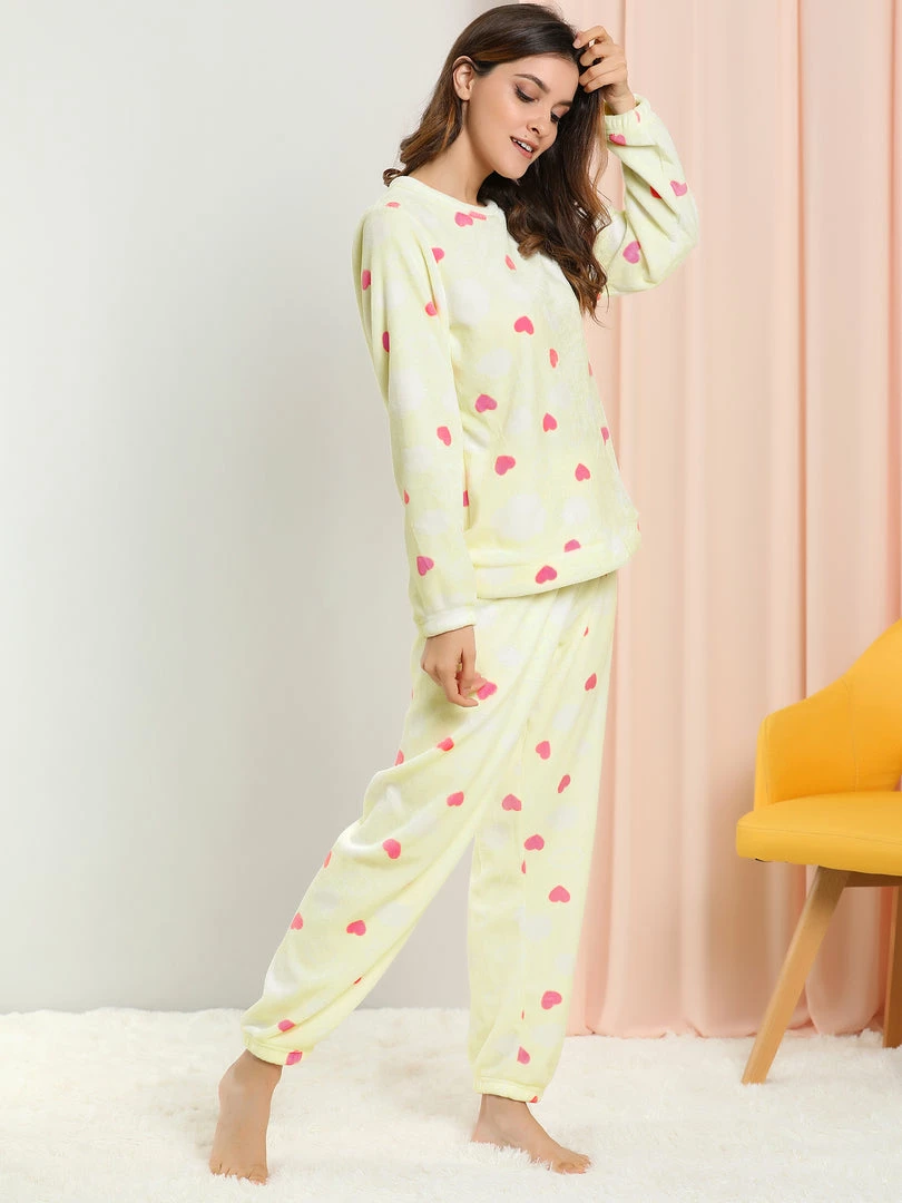 Allegra K Winter Flannel Pajama Sets For Women Cute Printed Long Sleeve Nightwear Top And Pants Loungewear Soft Sleepwears 7 Allegra K Winter Flannel Pajama Sets For Women Cute Printed Long Sleeve Nightwear Top And Pants Loungewear Soft Sleepwears