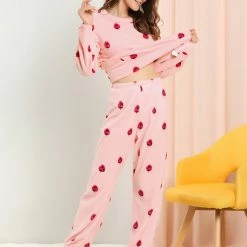 Allegra K Winter Flannel Pajama Sets For Women Cute Printed Long Sleeve Nightwear Top And Pants Loungewear Soft Sleepwears 84 Allegra K Winter Flannel Pajama Sets For Women Cute Printed Long Sleeve Nightwear Top And Pants Loungewear Soft Sleepwears