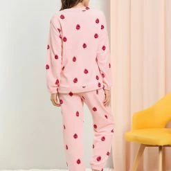 Allegra K Winter Flannel Pajama Sets For Women Cute Printed Long Sleeve Nightwear Top And Pants Loungewear Soft Sleepwears 86 Allegra K Winter Flannel Pajama Sets For Women Cute Printed Long Sleeve Nightwear Top And Pants Loungewear Soft Sleepwears