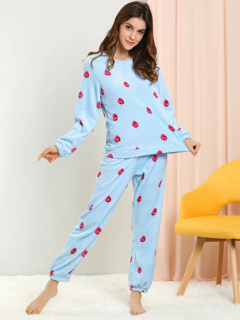 Allegra K Winter Flannel Pajama Sets For Women Cute Printed Long Sleeve Nightwear Top And Pants Loungewear Soft Sleepwears 11 Allegra K Winter Flannel Pajama Sets For Women Cute Printed Long Sleeve Nightwear Top And Pants Loungewear Soft Sleepwears
