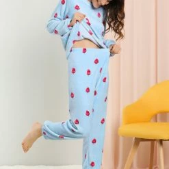 Allegra K Winter Flannel Pajama Sets For Women Cute Printed Long Sleeve Nightwear Top And Pants Loungewear Soft Sleepwears 66 Allegra K Winter Flannel Pajama Sets For Women Cute Printed Long Sleeve Nightwear Top And Pants Loungewear Soft Sleepwears