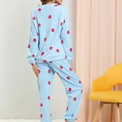 Allegra K Winter Flannel Pajama Sets For Women Cute Printed Long Sleeve Nightwear Top And Pants Loungewear Soft Sleepwears 68 Allegra K Winter Flannel Pajama Sets For Women Cute Printed Long Sleeve Nightwear Top And Pants Loungewear Soft Sleepwears