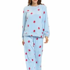 Allegra K Winter Flannel Pajama Sets For Women Cute Printed Long Sleeve Nightwear Top And Pants Loungewear Soft Sleepwears 64 Allegra K Winter Flannel Pajama Sets For Women Cute Printed Long Sleeve Nightwear Top And Pants Loungewear Soft Sleepwears