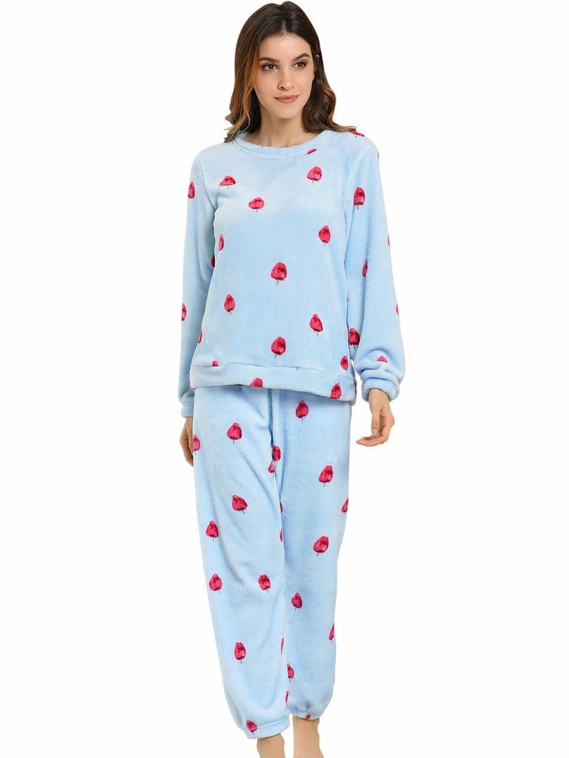 Allegra K Winter Flannel Pajama Sets For Women Cute Printed Long Sleeve Nightwear Top And Pants Loungewear Soft Sleepwears 10 Allegra K Winter Flannel Pajama Sets For Women Cute Printed Long Sleeve Nightwear Top And Pants Loungewear Soft Sleepwears