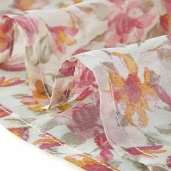 Allegra K Women's Casual Floral V Neck Keyhole Back A-Line Ruffle Dress