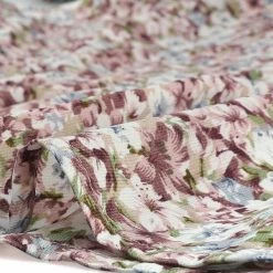 Allegra K Women's Ruffle Neck Tie Neck Bubble Sleeve Belted Ruffle Hem Floral Dress