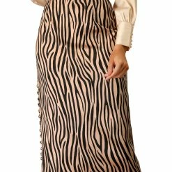 Allegra K Women's Zebra Animal Print High Waist Bodycon Midi Pencil Skirt 20 Allegra K Women's Zebra Animal Print High Waist Bodycon Midi Pencil Skirt
