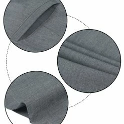 Allegra K Men's Dress Business Pants Classic Fit Flat Front Suit Trousers