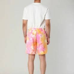 Allegra K Men's Summer Printed Shorts Drawstring Beach Pattern Pants Trunks
