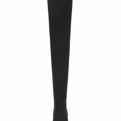 Allegra K Women's Round Toe Chunky Heel Over The Knee High Boots Shoes