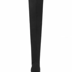 Allegra K Women's Round Toe Chunky Heel Over The Knee High Boots Shoes