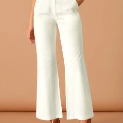 Allegra K Women's Bell Bottoms Long Pants Flare High Waist Elegant Work Casual Trousers 13 Allegra K Women's Bell Bottoms Long Pants Flare High Waist Elegant Work Casual Trousers