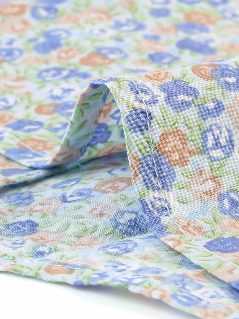 Allegra K Women's Flutter Sleeve Lace Trim Peter Pan Collar Floral Cropped Tops 9 Allegra K Women's Flutter Sleeve Lace Trim Peter Pan Collar Floral Cropped Tops