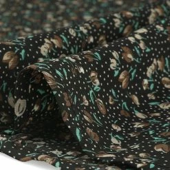 Allegra K Women's Summer Ruffle Short Sleeve Tops V Neck Button Ditsy Floral Blouse