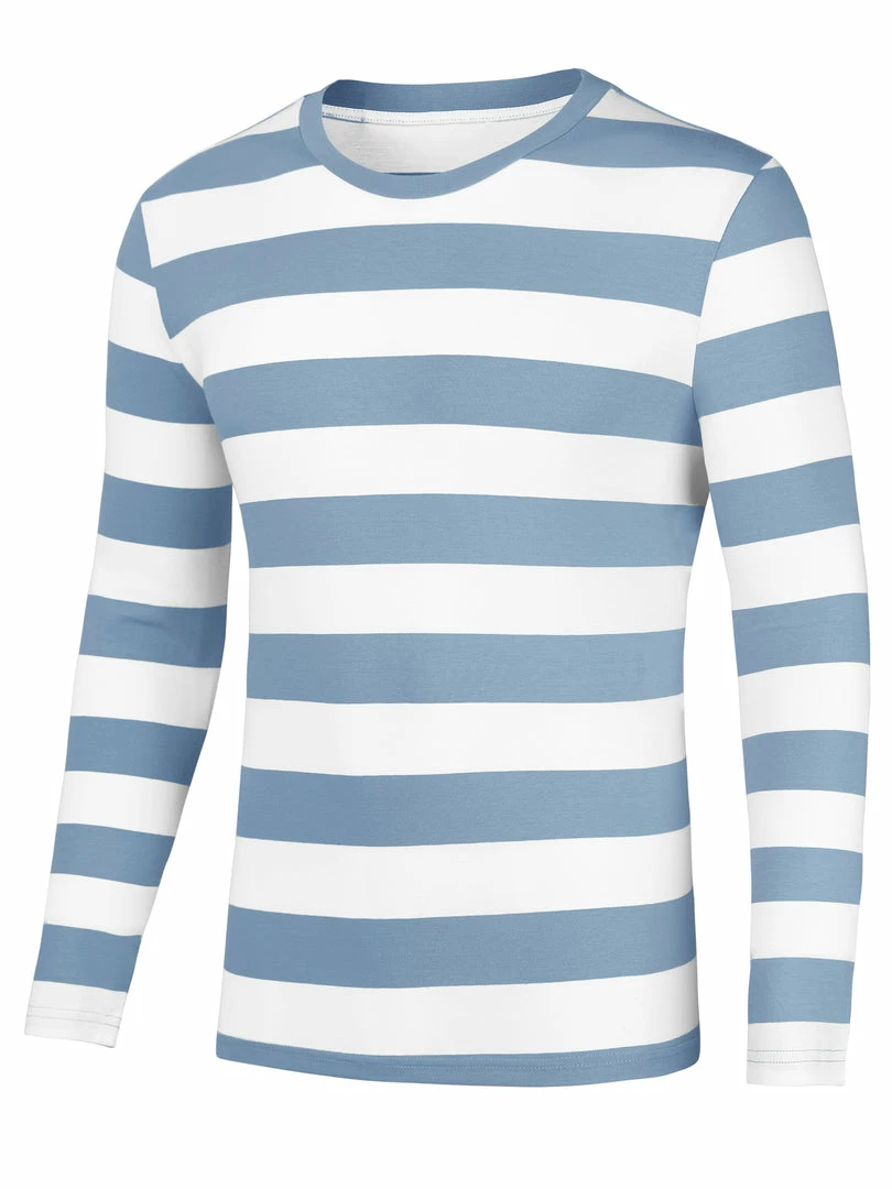 Allegra K Tops Men's Father's Day Basic Color Block Crew Neck Casual Pullover Long Sleeve Tees 56 Allegra K Tops Men's Father's Day Basic Color Block Crew Neck Casual Pullover Long Sleeve Tees