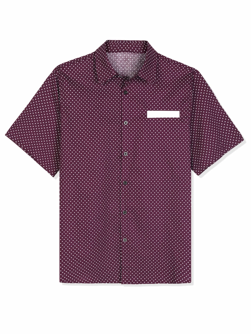 Allegra K Men's Summer Printed Contrast Pocket Short Sleeve Button Down Shirt 17 Allegra K Men's Summer Printed Contrast Pocket Short Sleeve Button Down Shirt