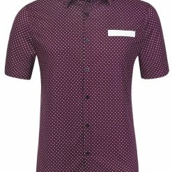 Allegra K Men's Summer Printed Contrast Pocket Short Sleeve Button Down Shirt 40 Allegra K Men's Summer Printed Contrast Pocket Short Sleeve Button Down Shirt