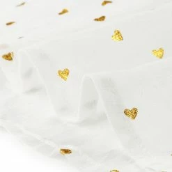 Allegra K Women's Puff Sleeve Mesh Sheer Heart Print Casual V-Neck Ruffle Hem Blouse Top