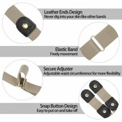 Allegra K Elastic Belts Snap Button Belt For Jeans Accessories 45 Allegra K Elastic Belts Snap Button Belt For Jeans Accessories