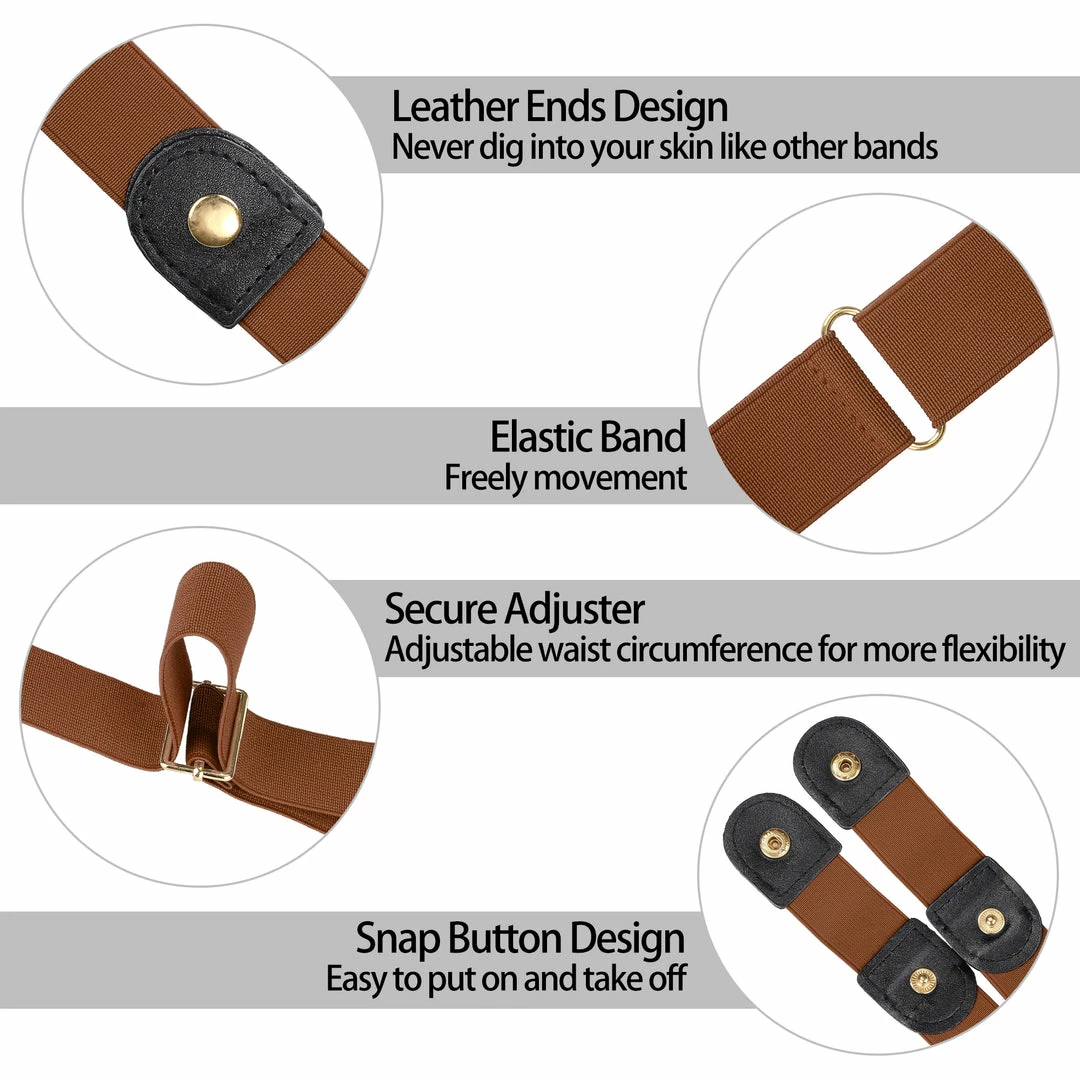 Allegra K Elastic Belts Snap Button Belt For Jeans Accessories 17 Allegra K Elastic Belts Snap Button Belt For Jeans Accessories