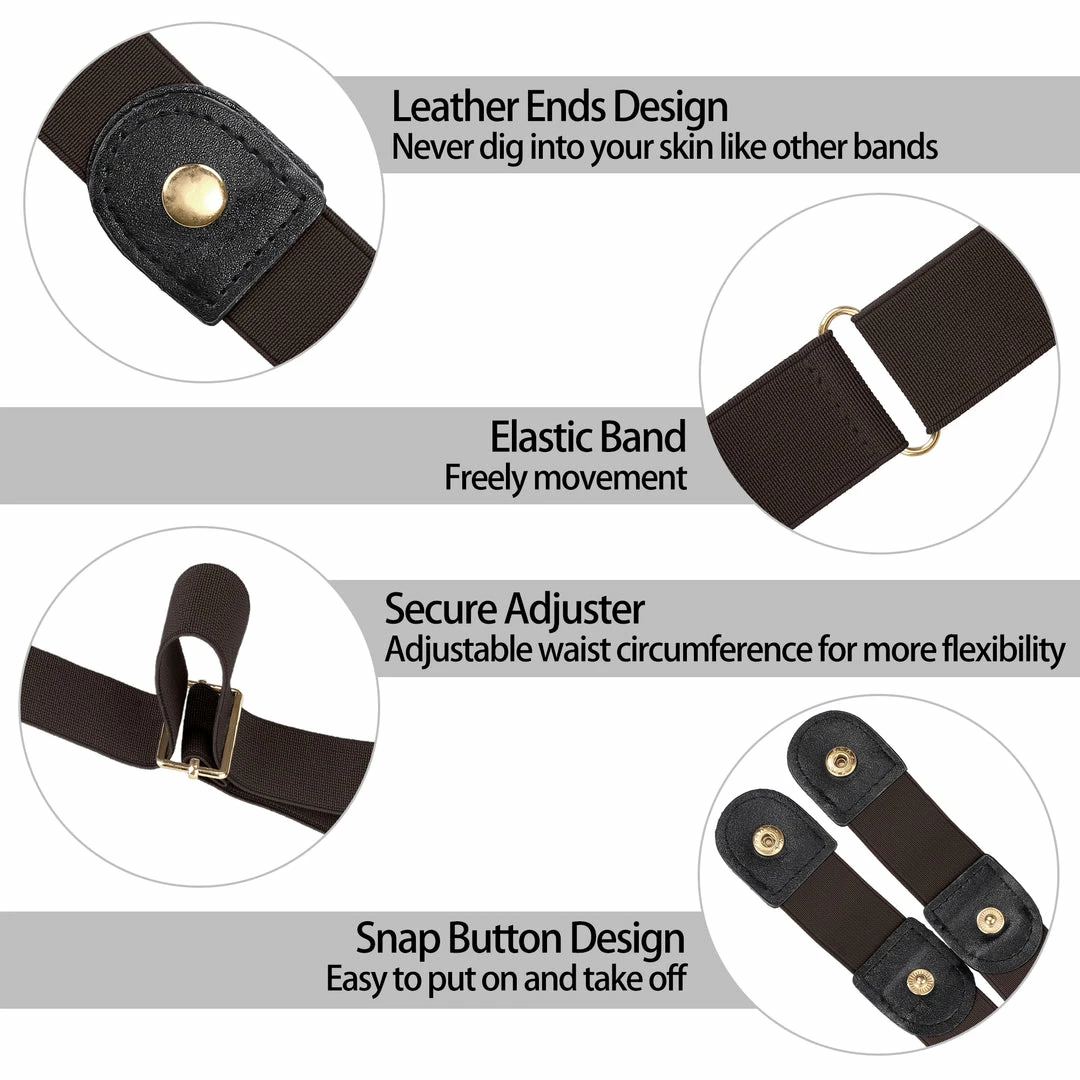 Allegra K Elastic Belts Snap Button Belt For Jeans Accessories 9 Allegra K Elastic Belts Snap Button Belt For Jeans Accessories