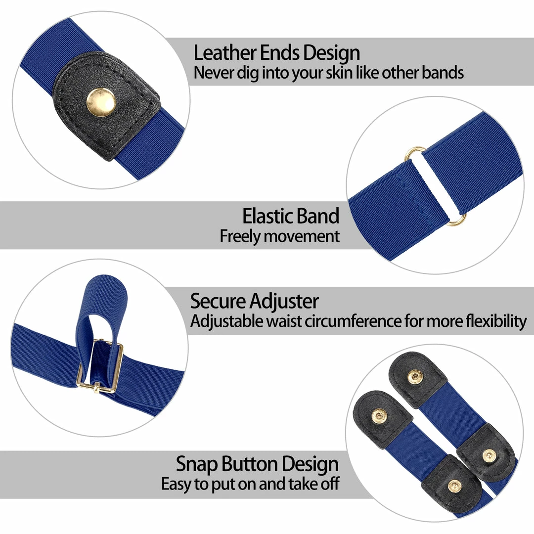 Allegra K Elastic Belts Snap Button Belt For Jeans Accessories 13 Allegra K Elastic Belts Snap Button Belt For Jeans Accessories