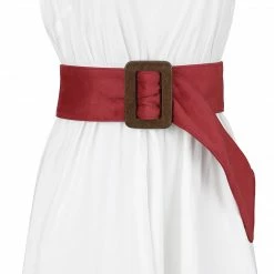Allegra K Womens Waist Belts Chunky Buckle Belts For Dresses Adjustable